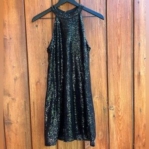 One Clothing| Black Sequined Dress